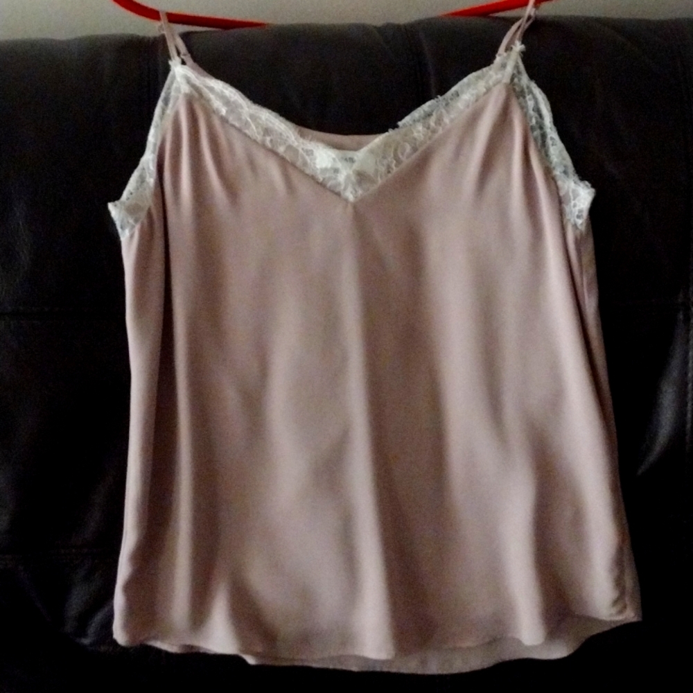 Aritzia Babaton Camisole Blouse Top - Small - Tan